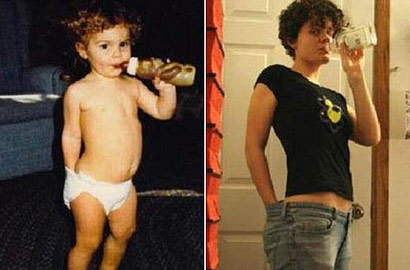 &ldquo;回到童年！&rdquo;国外牛人超搞笑模仿照