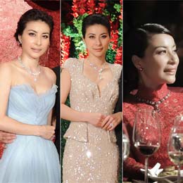 郭晶晶5色礼服尽显奢华