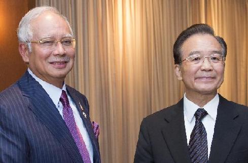 温家宝会见马来西亚总理纳吉布
