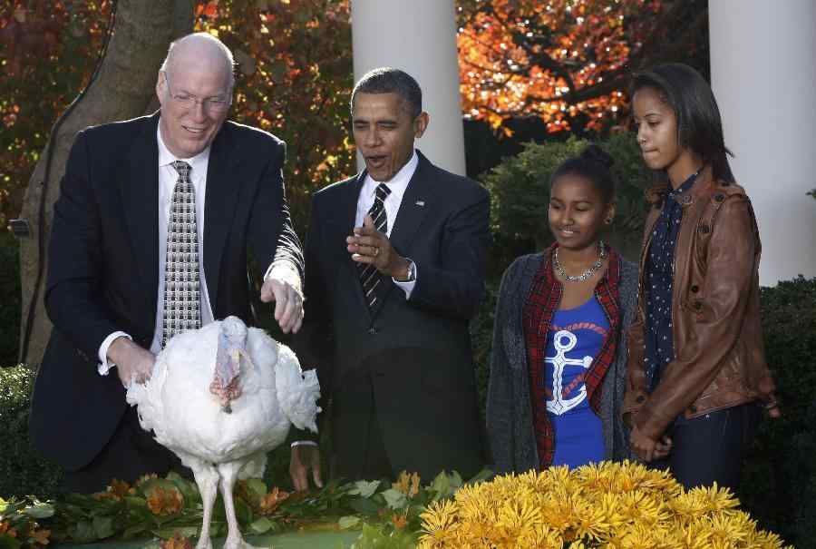 感恩节来临 奥巴马“特赦”火鸡科布勒