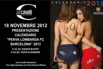 女模穿丁字裤拍巴萨挂历 队旗遮重要部位[高清]