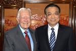 李克强会见美国前总统卡特