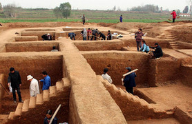 中国第二大石家河文化城址发掘现场