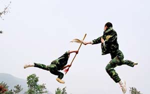 30名少林高手入伍海军陆战队 包括世界冠军