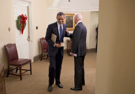 照片揭秘奥巴马一年生活：总统也是普通人