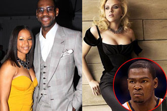 热火雷霆太太团大PK：三巨头女友美艳 双少很屌丝