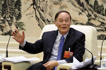 王岐山参加江西代表团审议