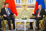 习近平与俄罗斯总统普京举行会谈