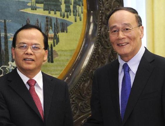 王岐山会见越南共产党代表团