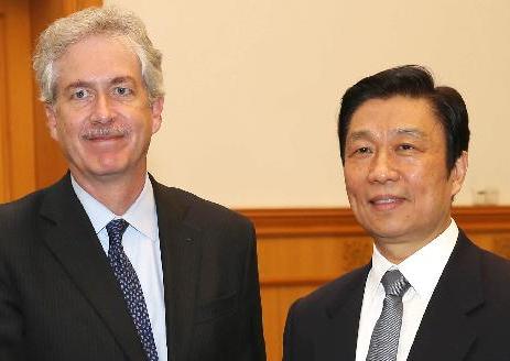 李源潮会见美国常务副国务卿伯恩斯