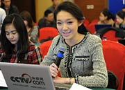 央视网记者提问