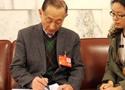 全国政协委员梅葆玖接受新华网、中国政府网记者采访并留言