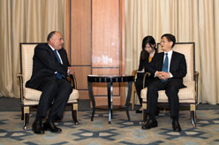 孟建柱会见埃及外长舒凯里