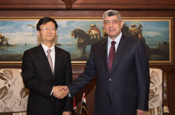 孟建柱同埃及内政部长易卜拉欣举行会谈