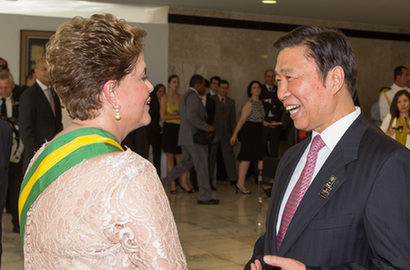 习近平主席特别代表、国家副主席李源潮出席巴西总统连任就职仪式