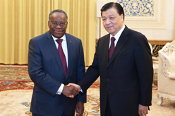 刘云山会见安哥拉人民解放运动代表团