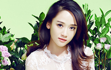 陈乔恩糖果色写真 甜美蕾丝温柔一春