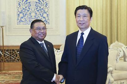 李源潮会见缅甸总统特使