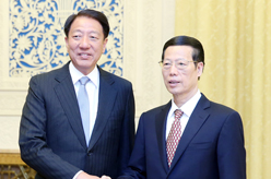 张高丽会见新加坡副总理张志贤