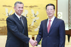 张高丽会见土库曼斯坦副总理