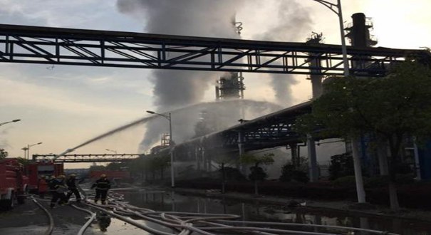 南京扬子石化厂区时隔一年再度发生爆炸