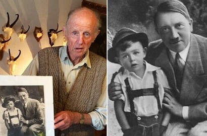 当年纳粹海报男孩晒与希特勒合影