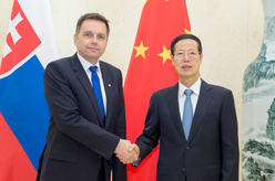 张高丽会见斯洛伐克副总理兼财政部长卡济米尔