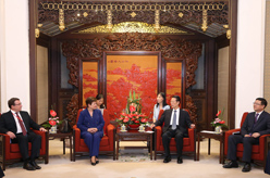 张高丽会见出席中国&ldquo;十三五&rdquo;规划环境与发展国际咨询会外方代表