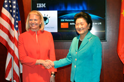 刘延东寄语IBM在中美合作中发挥更大作用