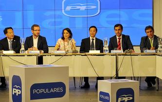 刘奇葆会见西班牙人民党副总书记莱维