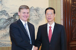 张高丽会见新西兰副总理比尔&middot;英格利希