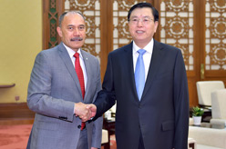 张德江会见新西兰总督迈特帕里