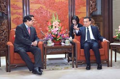 李克强会见金砖国家新开发银行行长