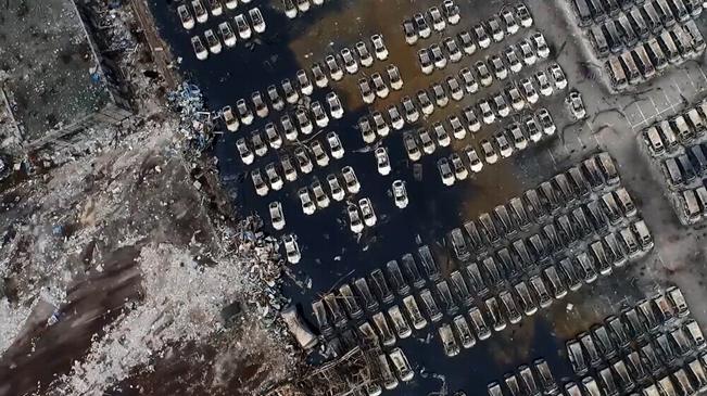 头七之祭：航拍天津港事故伤心之地