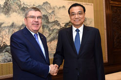 李克强会见国际奥委会主席巴赫