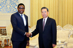 赵乐际会见刚果（金）客人