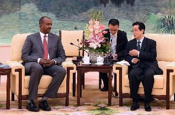 赵洪祝会见苏丹全国大会党高级干部研修班