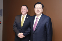 张德江会见以色列议长埃德尔斯坦