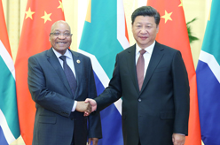 习近平会见南非总统祖马