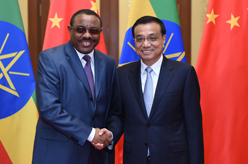 李克强会见埃塞俄比亚总理海尔马里亚姆