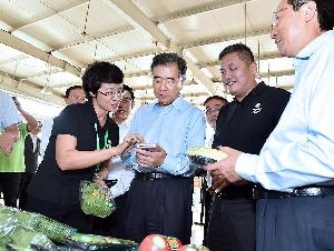 汪洋在北京调研&ldquo;互联网+&rdquo;现代农业发展情况