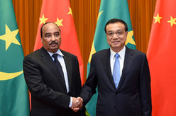 李克强会见毛里塔尼亚总统阿齐兹