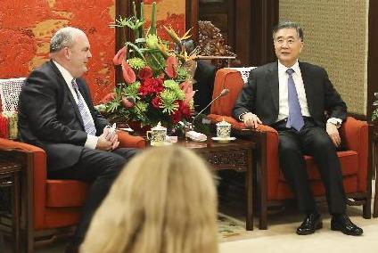 汪洋会见新西兰客人