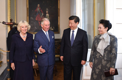 习近平和彭丽媛会见英国威尔士亲王查尔斯王储夫妇