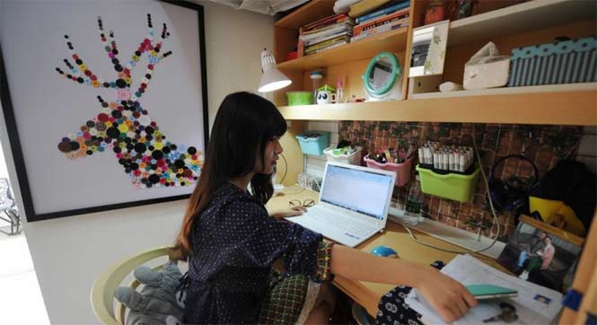 大学男生为学妹改造&ldquo;豪华&rdquo;宿舍