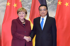 李克强与德国总理默克尔举行会谈