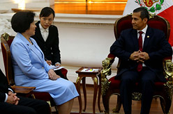 孙春兰会见秘鲁总统乌马拉