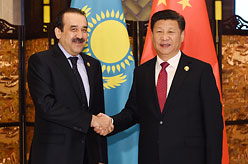 习近平会见哈萨克斯坦总理马西莫夫