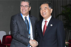 汪洋会见世贸组织总干事