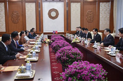 趙洪祝與柬埔寨副首相梅森安會談